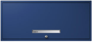 Electric Blue Flipper Door Cabinet