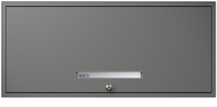 Profile Gray Flipper Door Cabinet