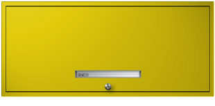 SF Yellow Flipper Door Cabinet