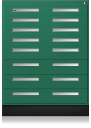Emerald Green Inerlocking Cabinet