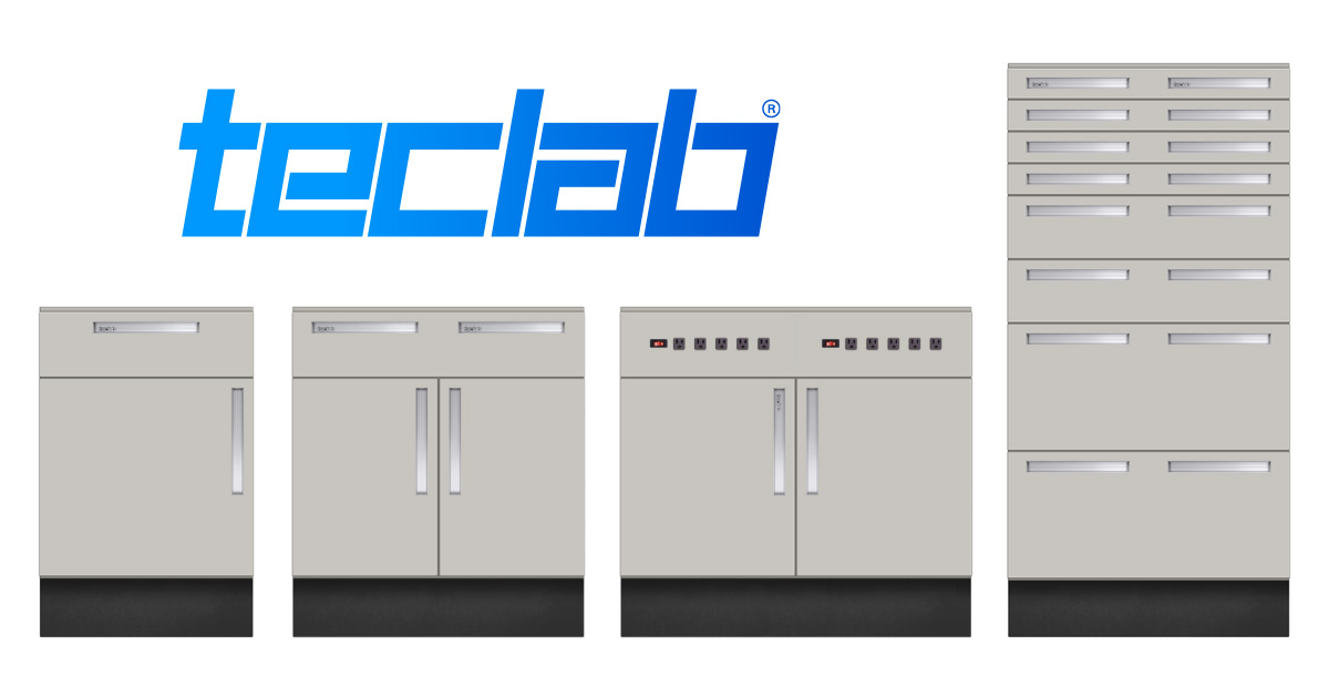 Under-Counter Hanging Laboratory Base Cabinets from Teclab