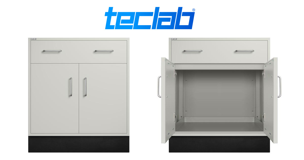 Under-Counter Hanging Laboratory Base Cabinets from Teclab