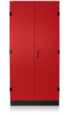 Bright Red Storage Cabinet